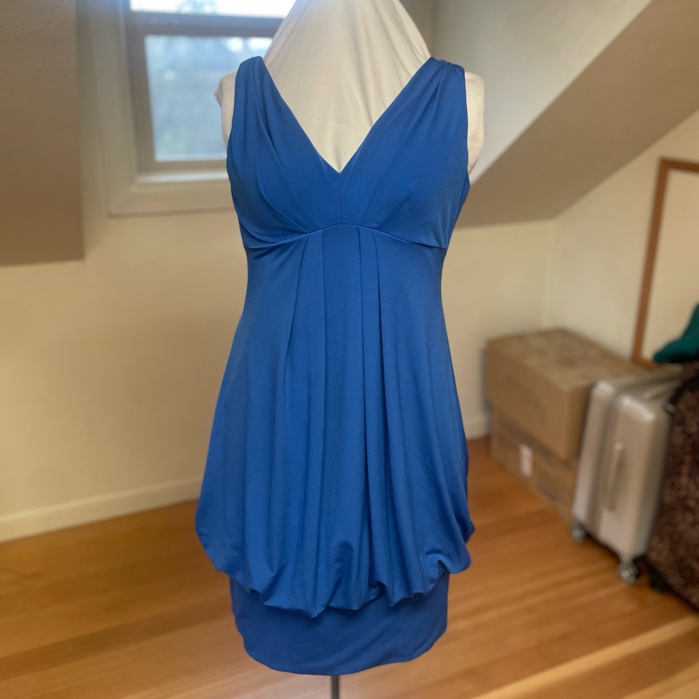 Eliza J Cowl Back Banded Dress